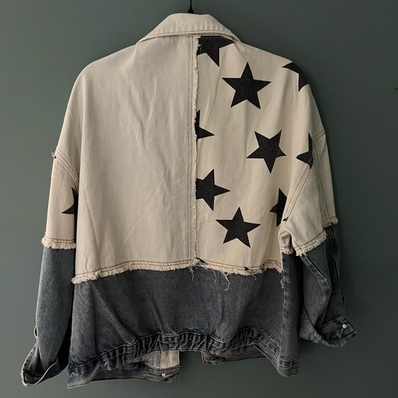Look Up At The Stars Denim Jacket POL - Picture 3 of 4